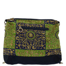 Gianni Versace Shoulder Bag Canvas Navy Auth hk1114-13