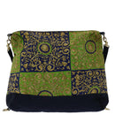Gianni Versace Shoulder Bag Canvas Navy Auth hk1114-2