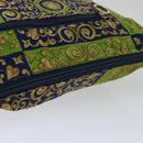 Gianni Versace Shoulder Bag Canvas Navy Auth hk1114-6