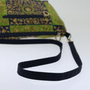 Gianni Versace Shoulder Bag Canvas Navy Auth hk1114-7