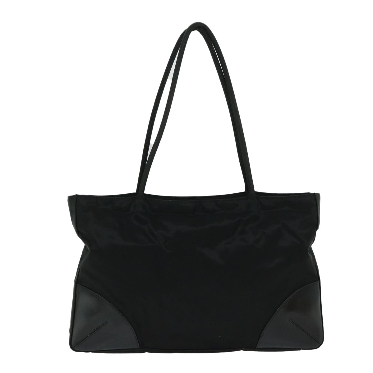 PRADA Tote Bag Nylon Black Auth hk1117 - 0