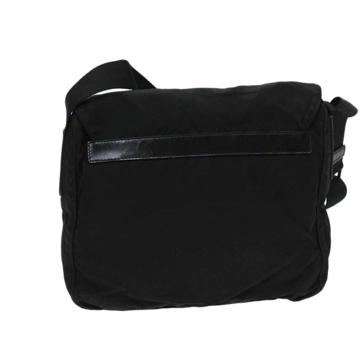 PRADA Shoulder Bag Nylon Black Auth hk1122