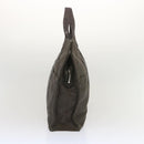 HERMES Her Line MM Tote Bag Canvas Gray Auth hk1144-3