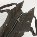 HERMES Her Line MM Tote Bag Canvas Gray Auth hk1144-6