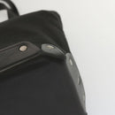 BALLY Hand Bag Canvas Black Auth hk1147-14