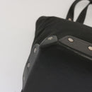 BALLY Hand Bag Canvas Black Auth hk1147-15