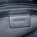 BALLY Hand Bag Canvas Black Auth hk1147-17