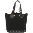 BALLY Hand Bag Canvas Black Auth hk1147-13