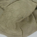 GUCCI Guccissima GG Canvas Hand Bag Beige 197020 Auth hk1150-14