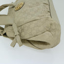 GUCCI Guccissima GG Canvas Hand Bag Beige 197020 Auth hk1150-4