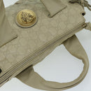 GUCCI Guccissima GG Canvas Hand Bag Beige 197020 Auth hk1150-6