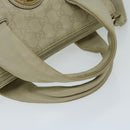 GUCCI Guccissima GG Canvas Hand Bag Beige 197020 Auth hk1150-7