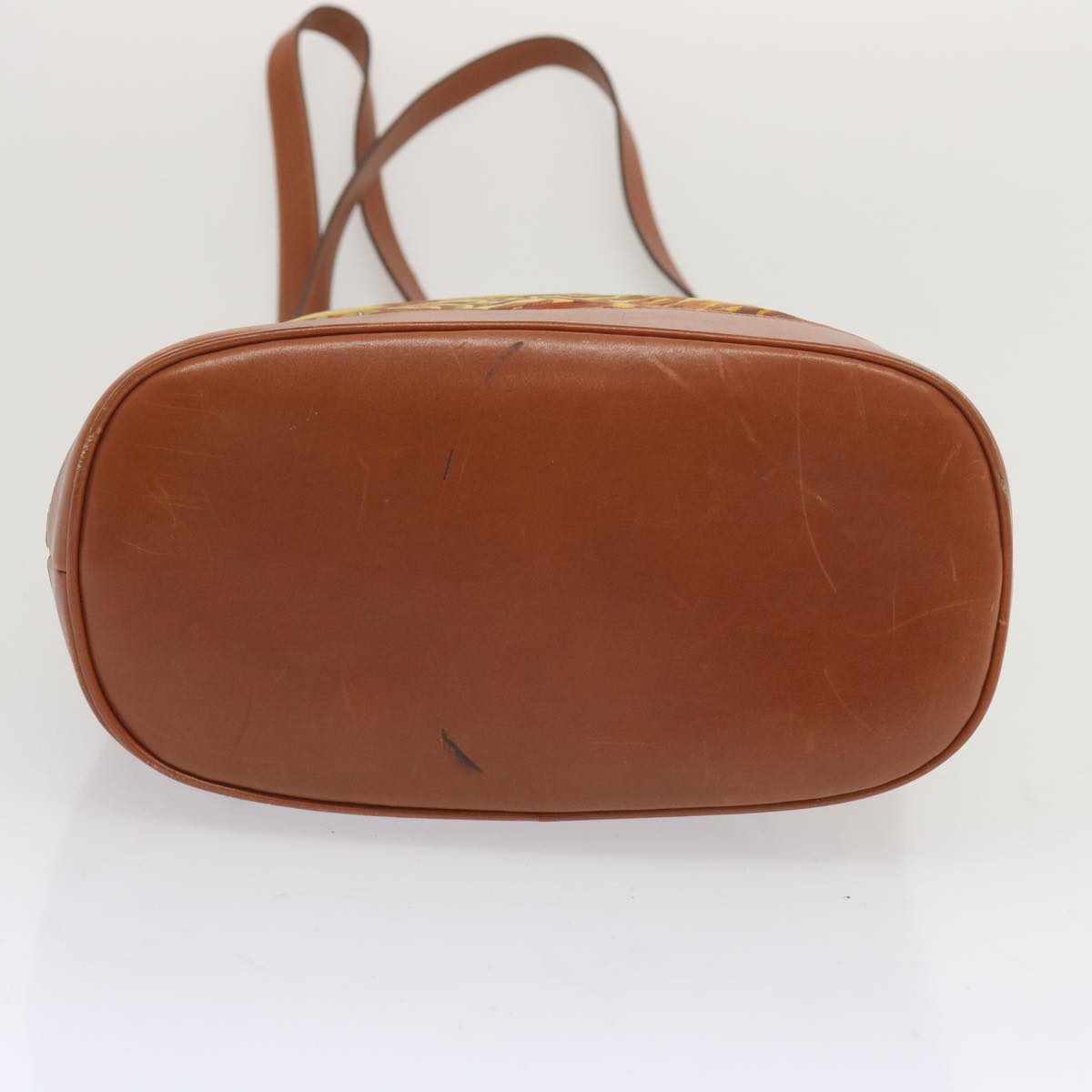 Salvatore Ferragamo Shoulder Bag Canvas Brown Auth hk1151