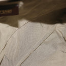 FENDI Shoulder Bag Leather Bronze Auth hk1152-11