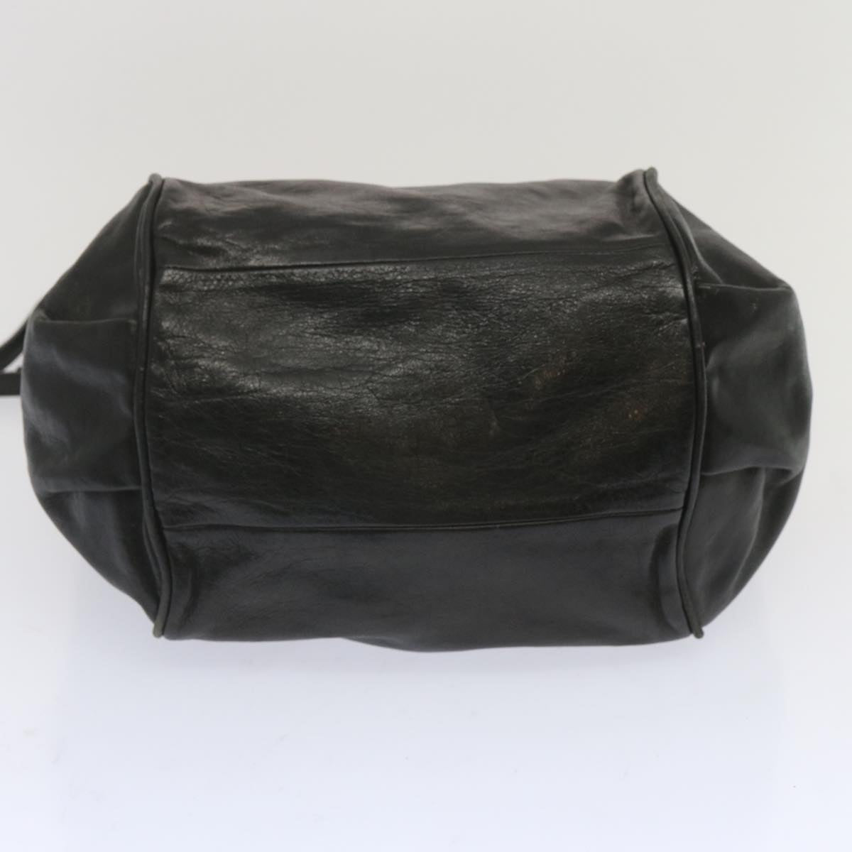 Chloe Etel Hand Bag Leather 2way Black Auth hk1154
