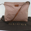 GUCCI GG Canvas Shoulder Bag Pink 308840 Auth hk1155-12