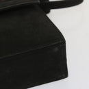 Salvatore Ferragamo Hand Bag Suede 2way Black Auth hk1171-14