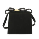 Salvatore Ferragamo Hand Bag Suede 2way Black Auth hk1171-2