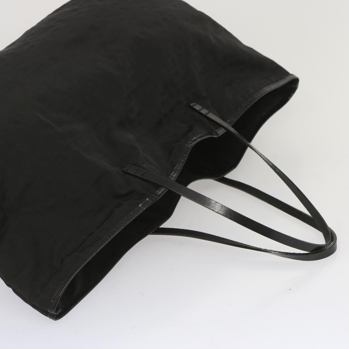 FENDI Zucca Canvas Tote Bag Black Auth hk1174