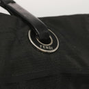 FENDI Zucca Canvas Hand Bag Black Auth hk1179-14
