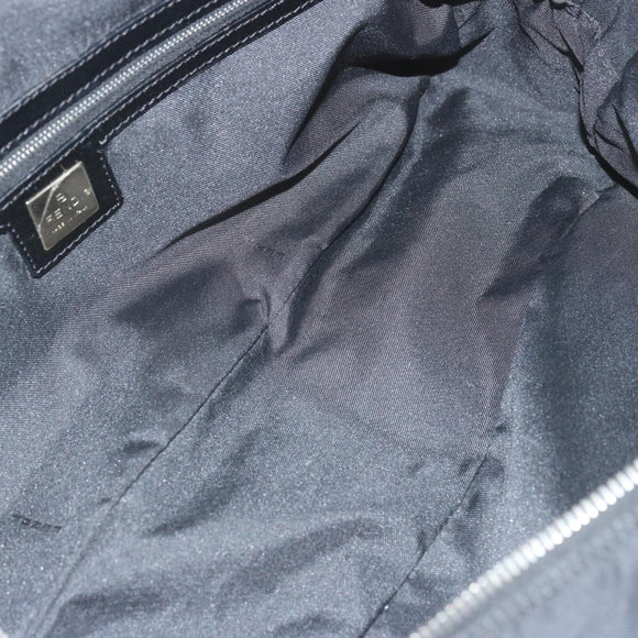 FENDI Zucca Canvas Hand Bag Black Auth hk1179