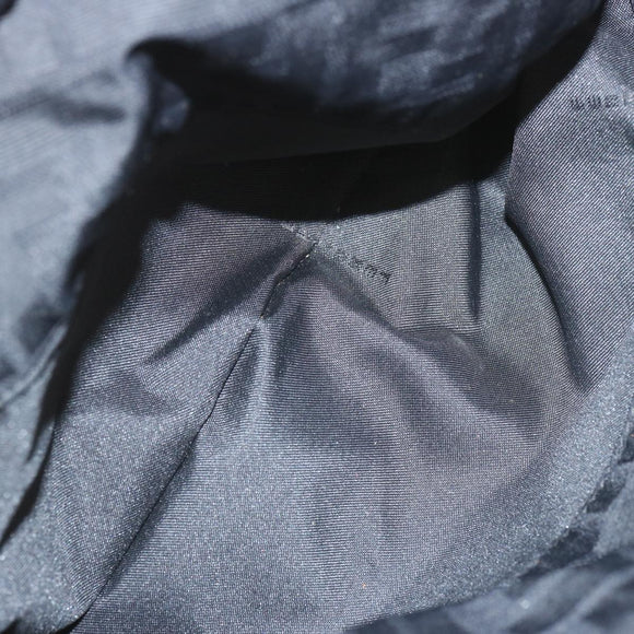 FENDI Zucca Canvas Hand Bag Black Auth hk1179