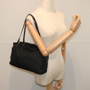 FENDI Zucca Canvas Hand Bag Black Auth hk1179-23