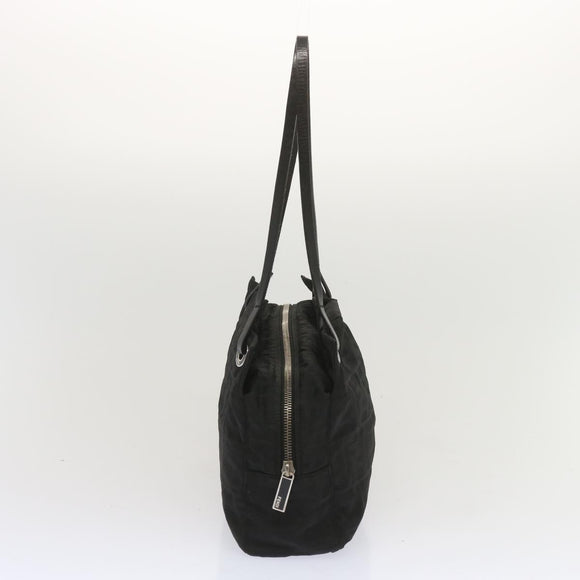 FENDI Zucca Canvas Hand Bag Black Auth hk1179