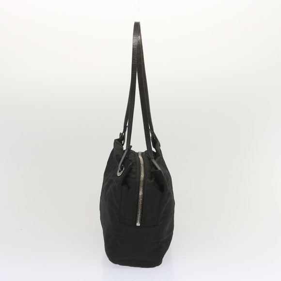 FENDI Zucca Canvas Hand Bag Black Auth hk1179