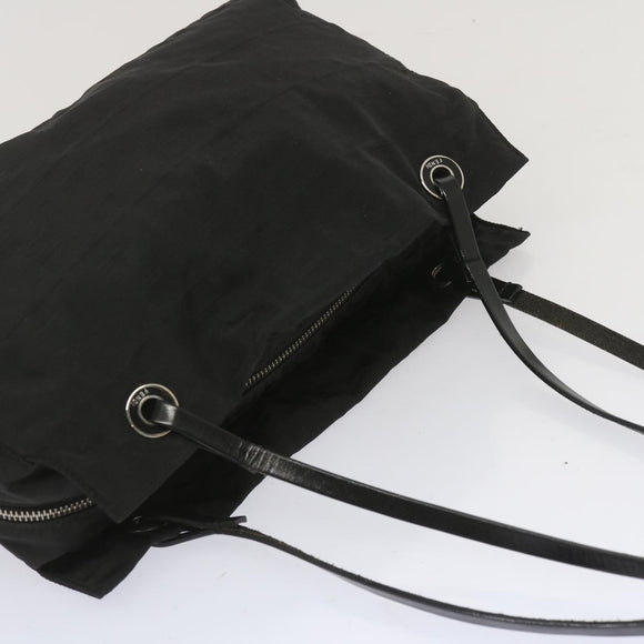 FENDI Zucca Canvas Hand Bag Black Auth hk1179