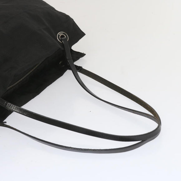 FENDI Zucca Canvas Hand Bag Black Auth hk1179