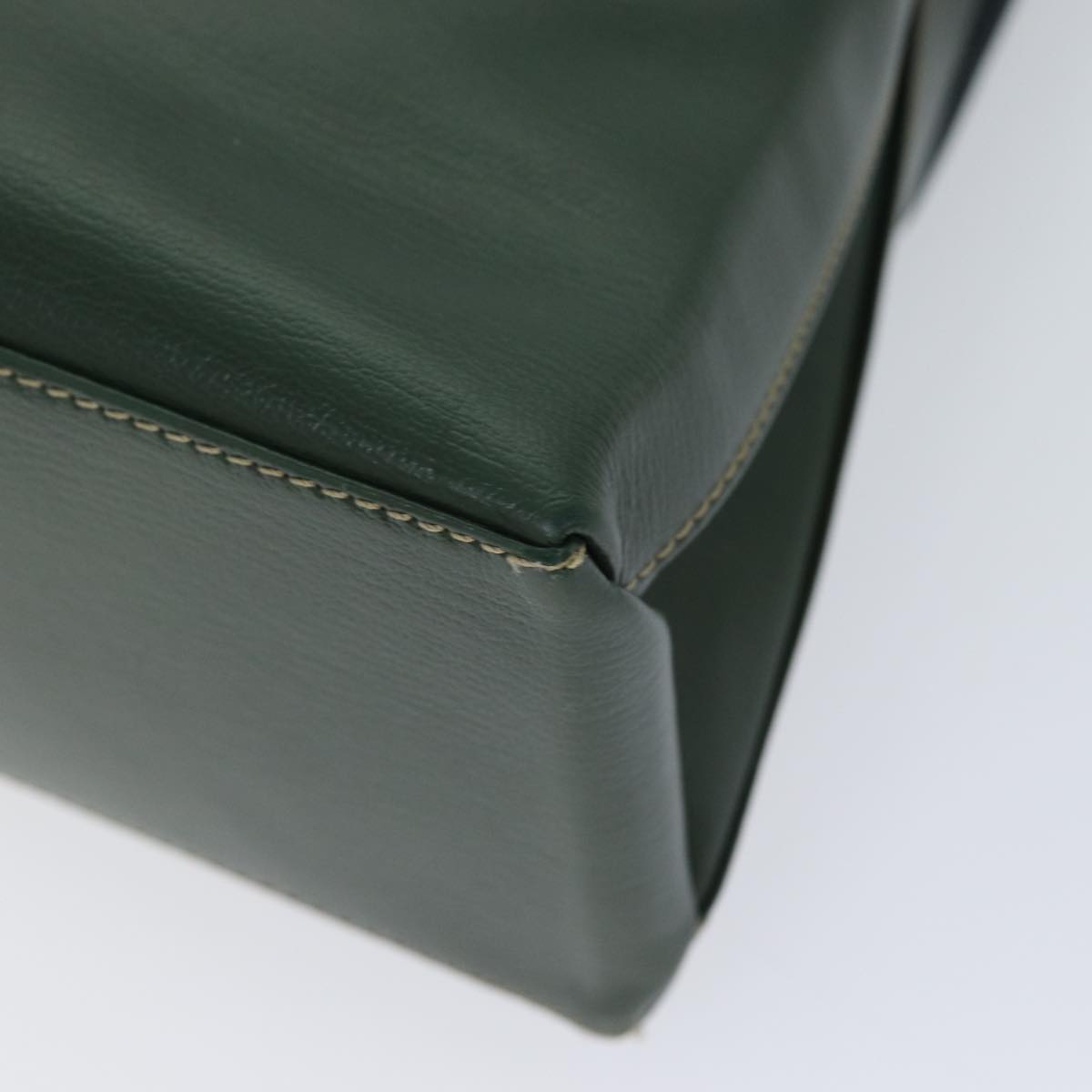 LOEWE Velazquez Twist Hand Bag Leather 2way Green Auth hk1188