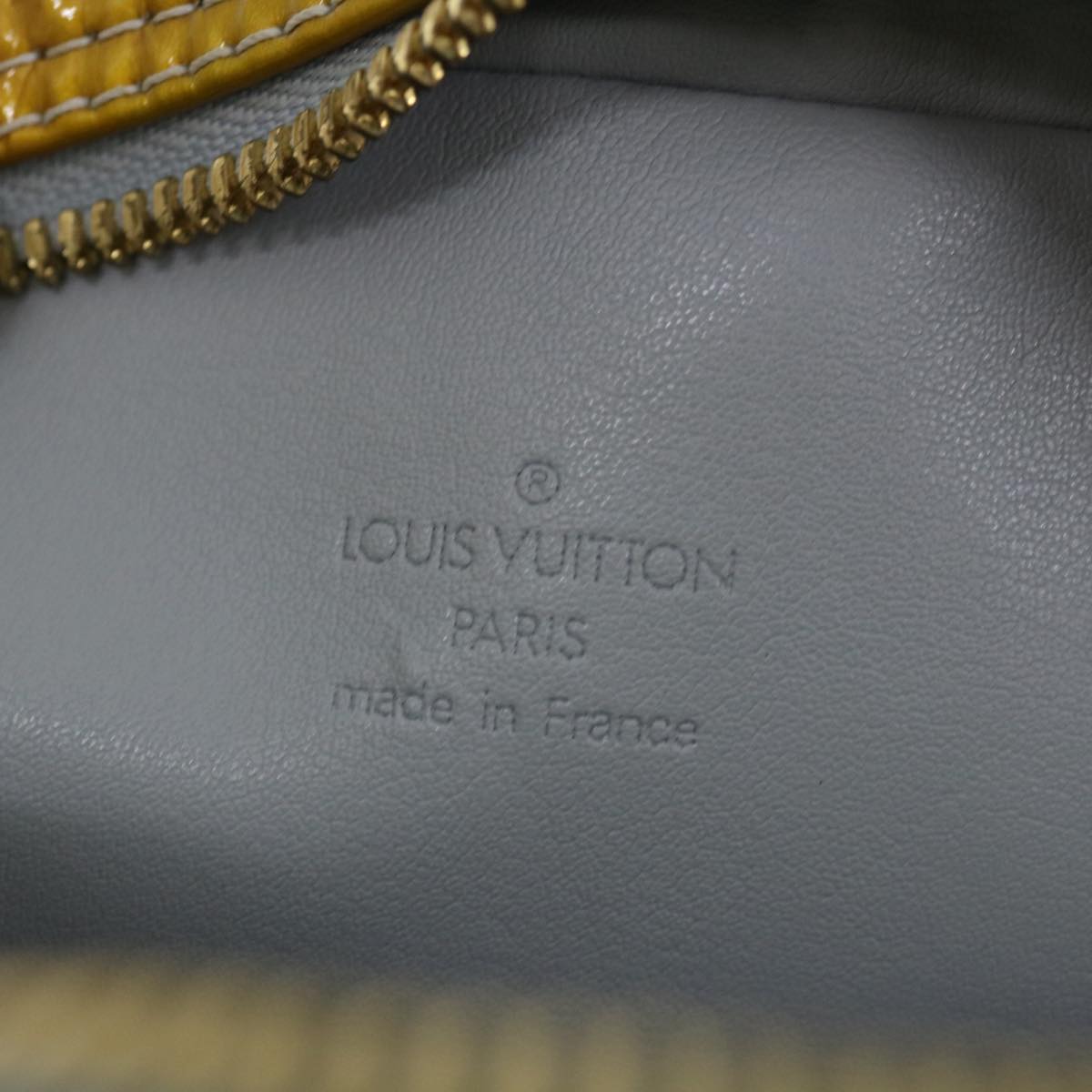 LOUIS VUITTON Monogram Vernis Wooster Shoulder Bag Gris M91036 LV Auth hk1192