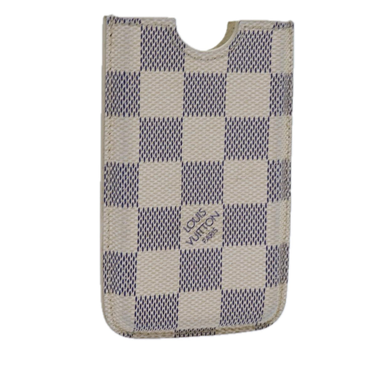 LOUIS VUITTON Damier Azur iPhone 4 Case iPhone Case N63001 LV Auth hk1219