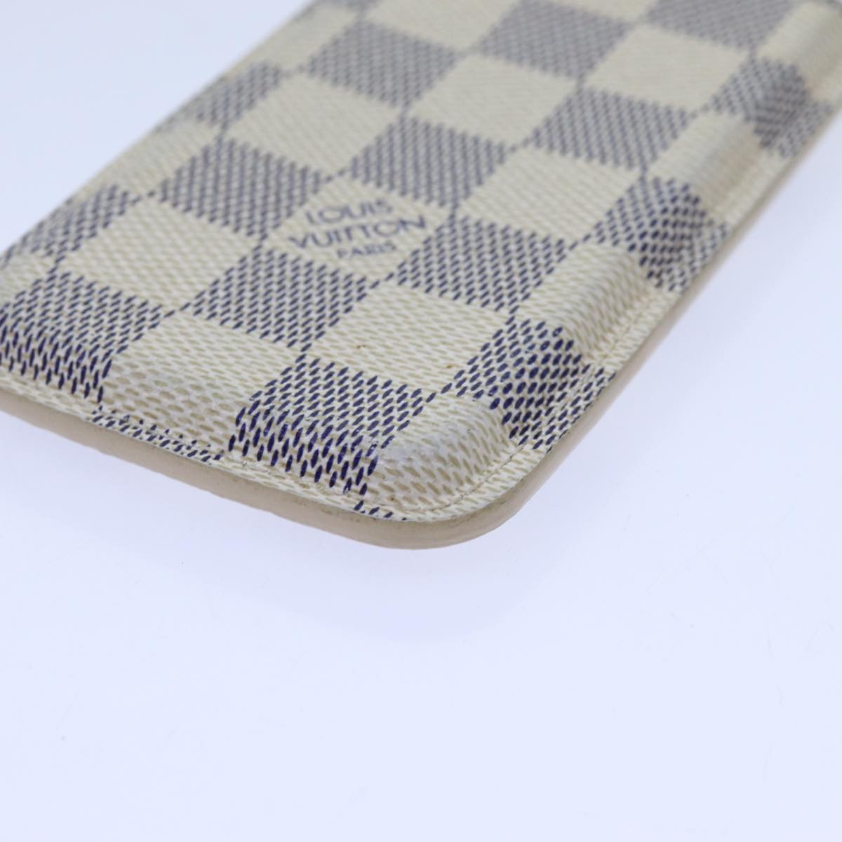 LOUIS VUITTON Damier Azur iPhone 4 Case iPhone Case N63001 LV Auth hk1219