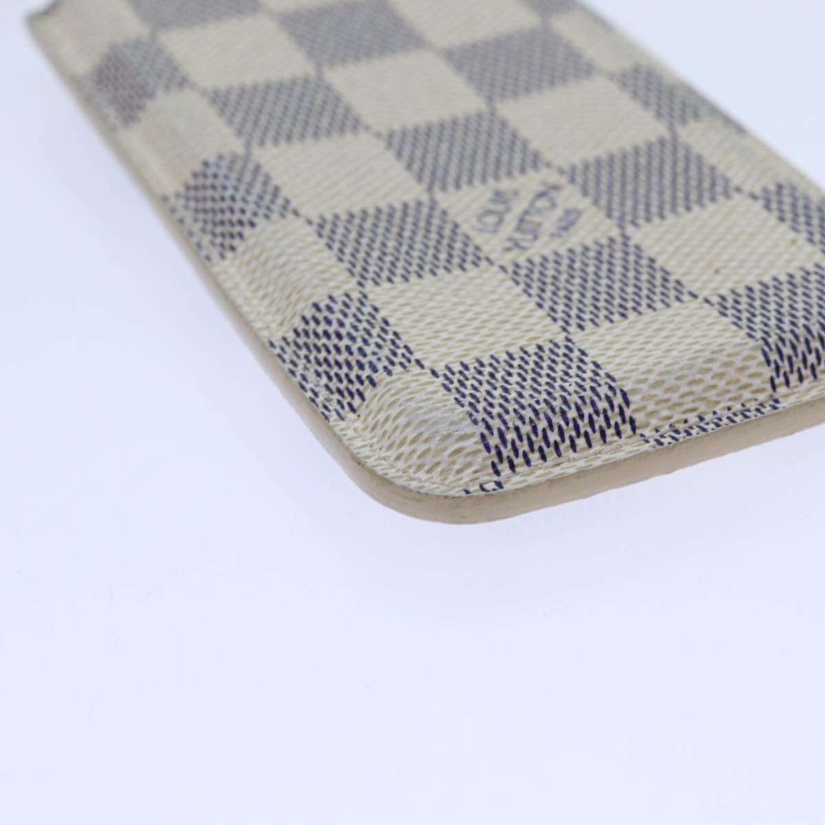 LOUIS VUITTON Damier Azur iPhone 4 Case iPhone Case N63001 LV Auth hk1219