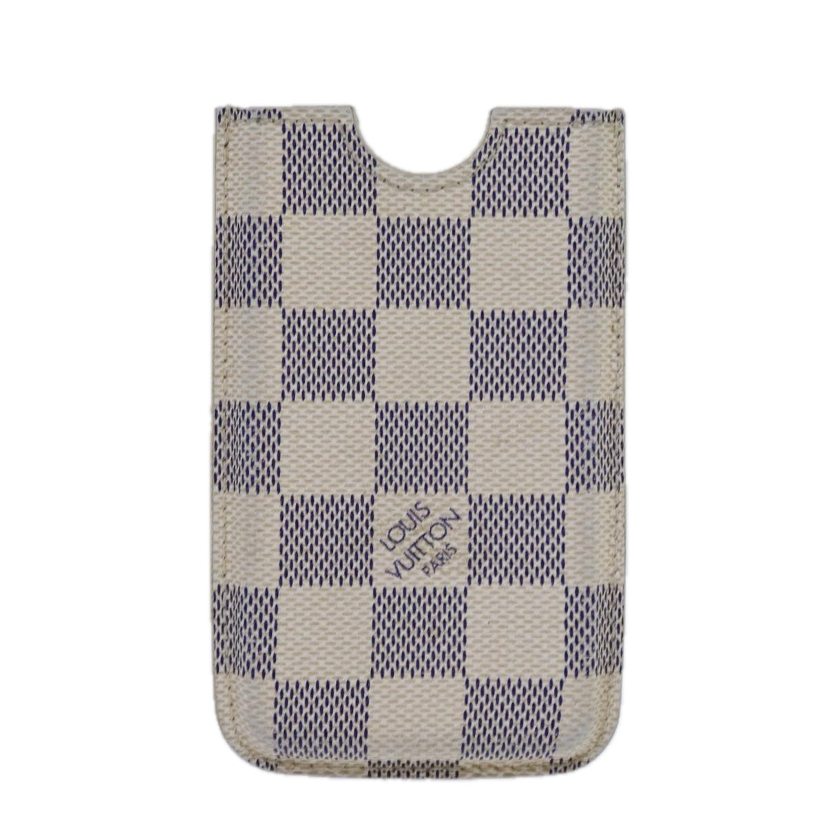 LOUIS VUITTON Damier Azur iPhone 4 Case iPhone Case N63001 LV Auth hk1219