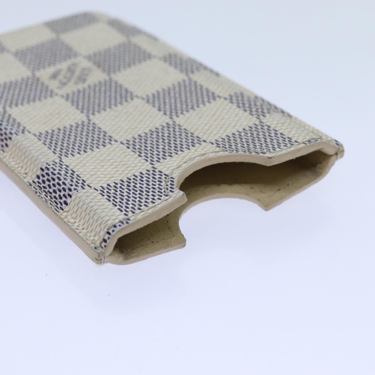 LOUIS VUITTON Damier Azur iPhone 4 Case iPhone Case N63001 LV Auth hk1219