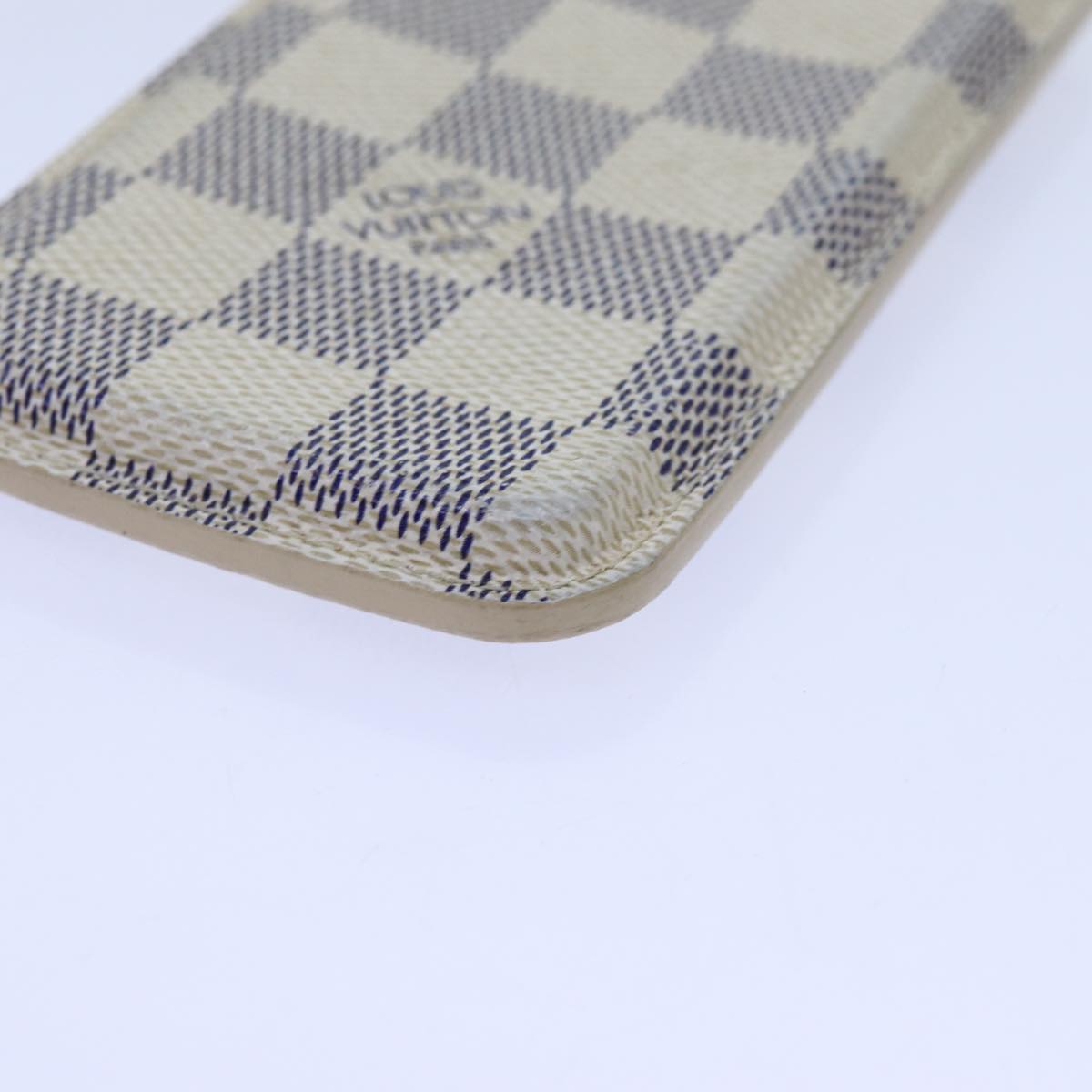 LOUIS VUITTON Damier Azur iPhone 4 Case iPhone Case N63001 LV Auth hk1219