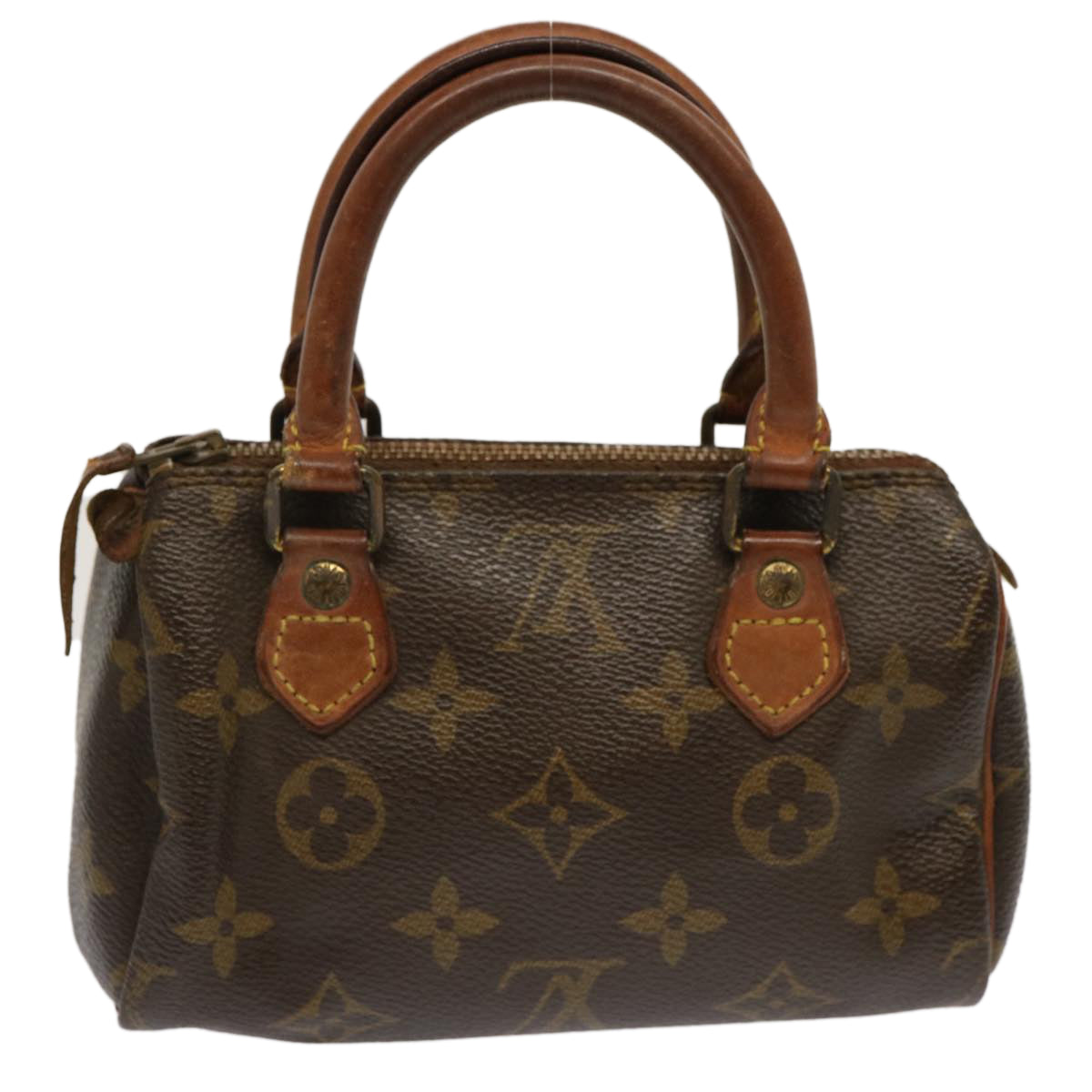 LOUIS VUITTON Monogram Mini Speedy Hand Bag 2way M41534 LV Auth hk1227 - 0