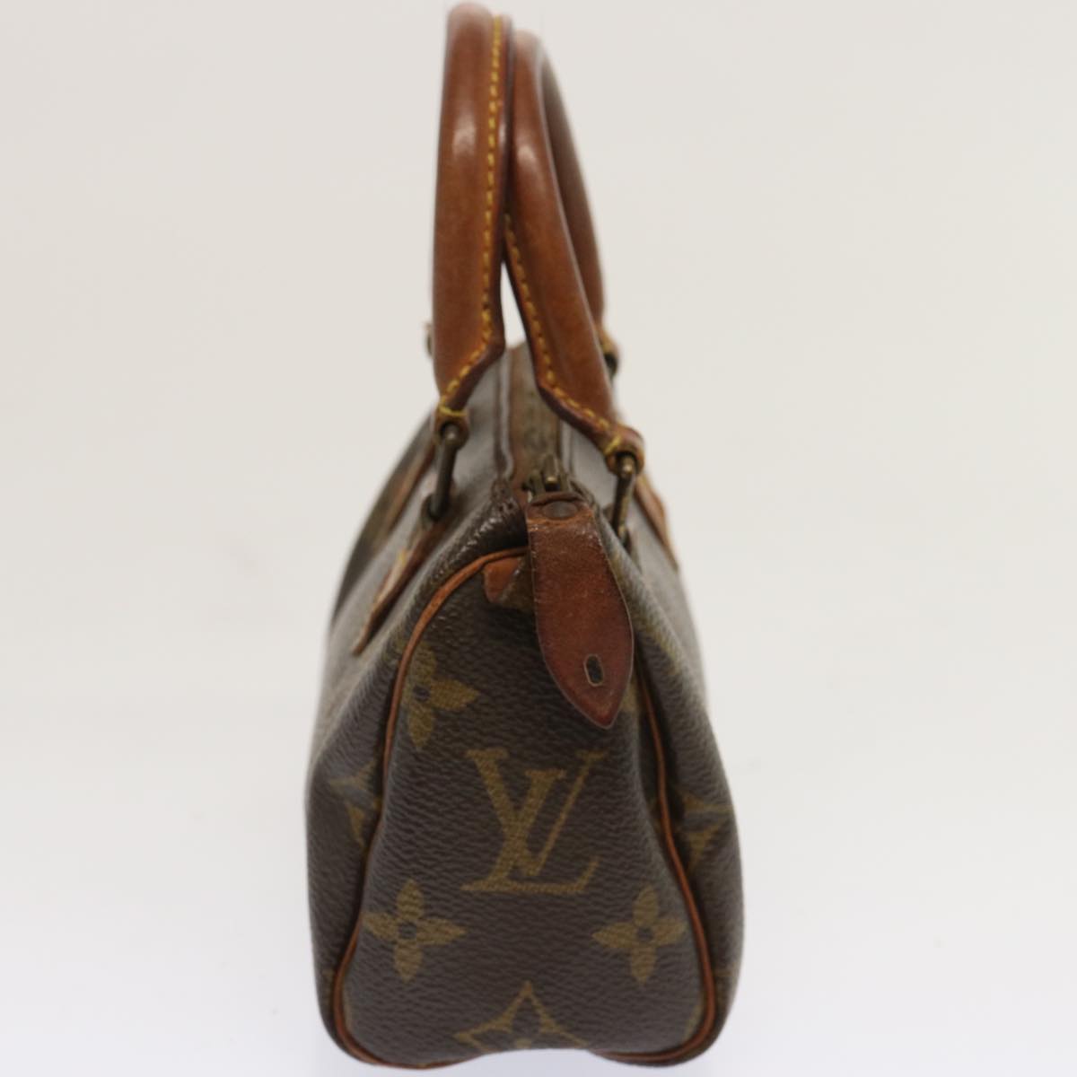 LOUIS VUITTON Monogram Mini Speedy Hand Bag 2way M41534 LV Auth hk1227