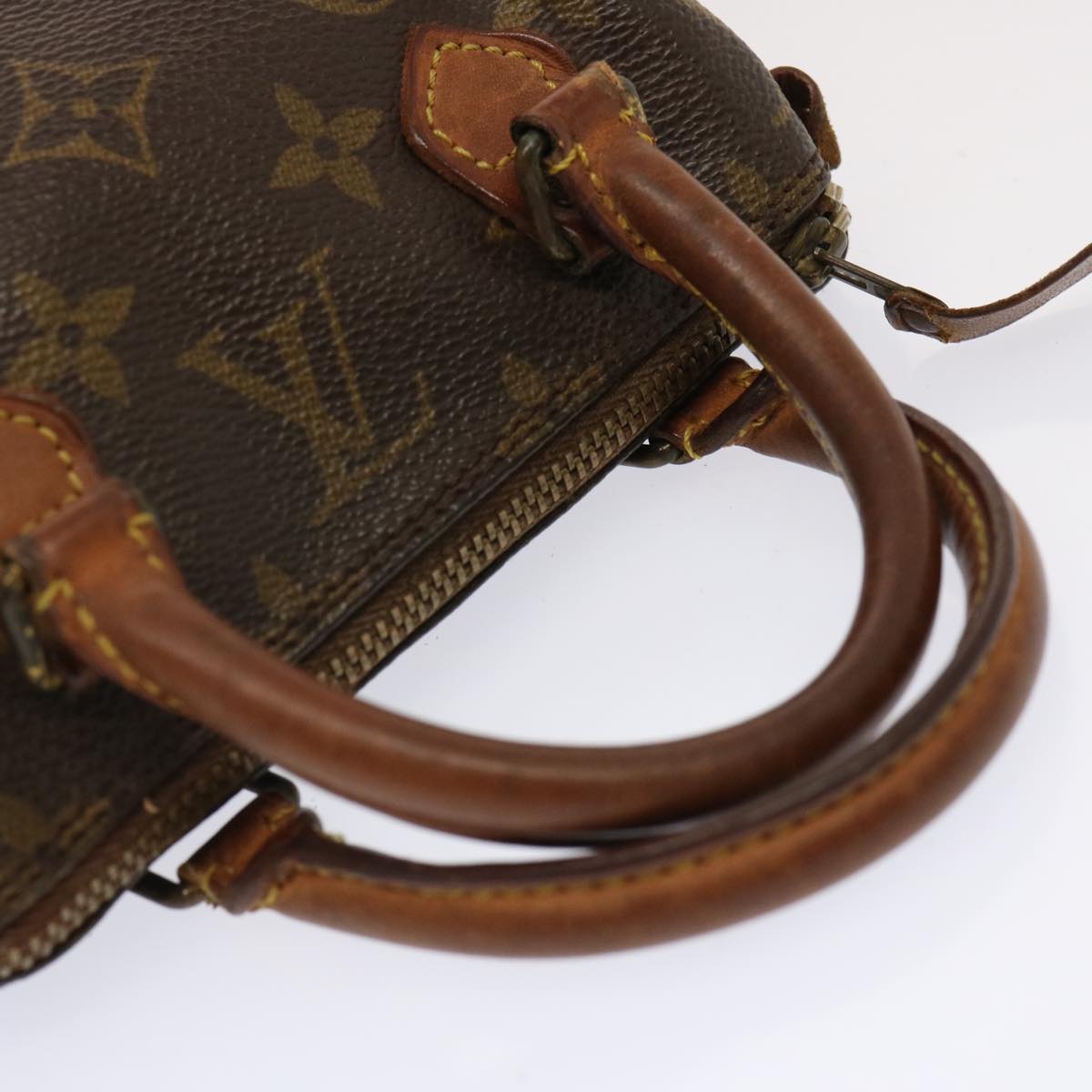 LOUIS VUITTON Monogram Mini Speedy Hand Bag 2way M41534 LV Auth hk1227