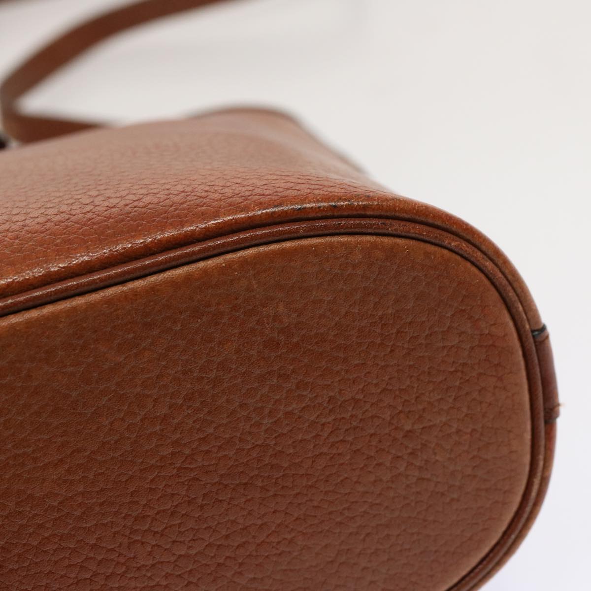 Burberrys Shoulder Bag Leather Brown Auth hk1238