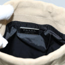 PRADA Pouch Canvas Beige Auth hk1253-9