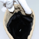 PRADA Pouch Canvas Beige Auth hk1253-20