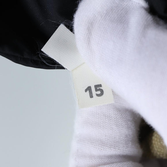 PRADA Pouch Canvas Beige Auth hk1253