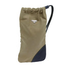 PRADA Pouch Canvas Beige Auth hk1253-1