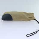 PRADA Pouch Canvas Beige Auth hk1253-4