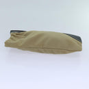 PRADA Pouch Canvas Beige Auth hk1253-5