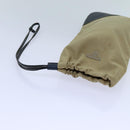 PRADA Pouch Canvas Beige Auth hk1253-7